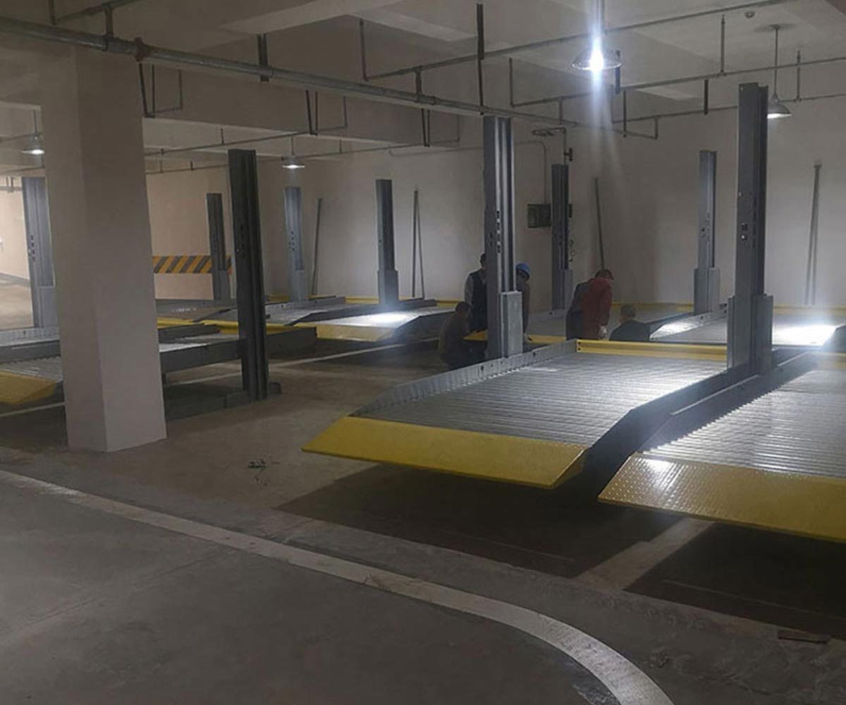 三穗四柱升降式停車庫過驗收