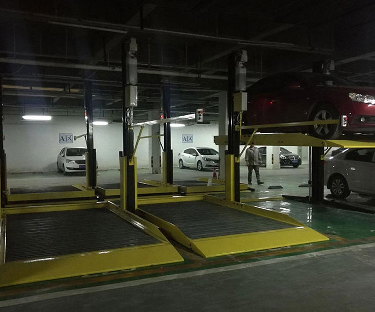 陜西兩層升降式機(jī)械停車場(chǎng)改造